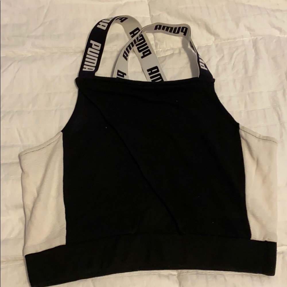 Puma women’s cut out crop top tank